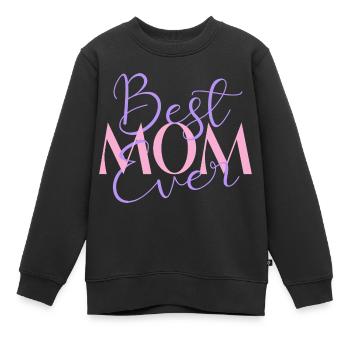 Maman - Sweat Premium enfant bio - noir - Devant - AI Model Kid Female (0cm)
