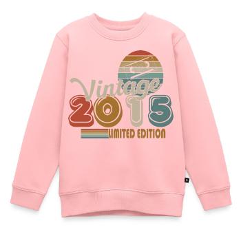 2015 - Kinder Premium Organic Sweatshirt - Rosa - Vorne - AI Model Kid Female (0cm)