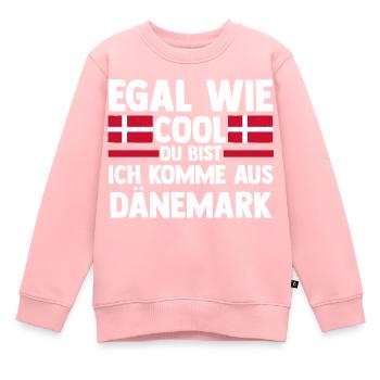 Danois Danemark - Sweat Premium enfant bio - rose - Devant - AI Model Kid Female (0cm)