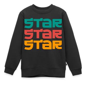 Superstar Star, Starlets et Stars - Sweat Premium enfant bio - noir - Devant - AI Model Kid Female (0cm)