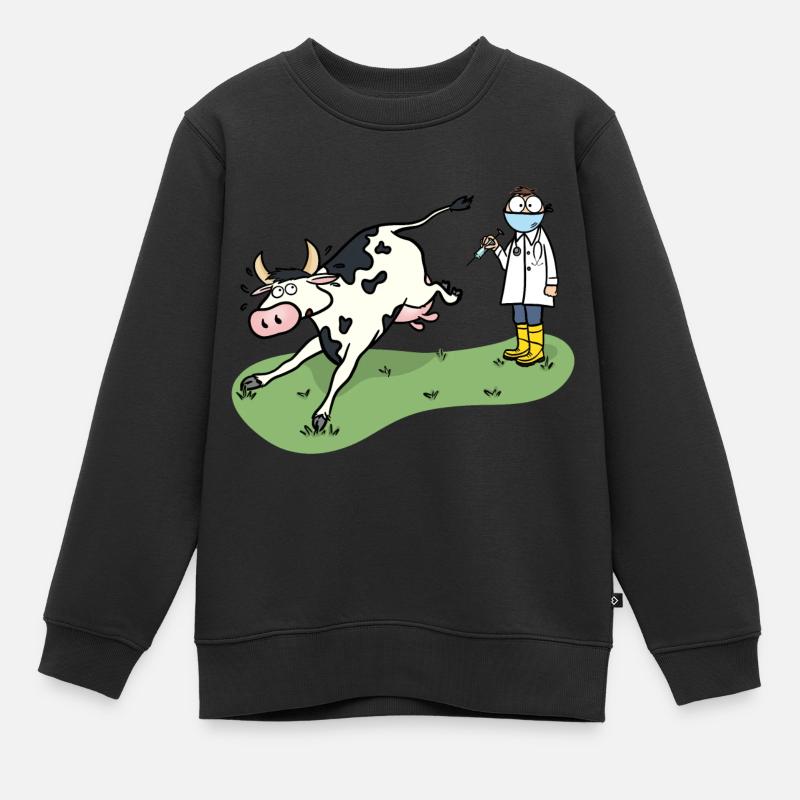 Toller Tierarzt - Kinder Premium Organic Sweatshirt - Schwarz