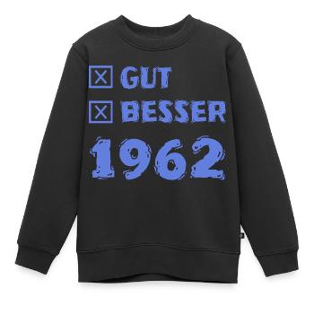 Besser 1962 - Kinder Premium Organic Sweatshirt - Schwarz - Vorne - AI Model Kid Female (0cm)