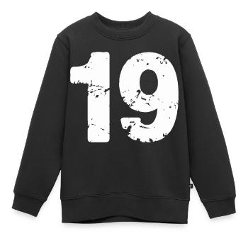 19 - Sweat Premium enfant bio - noir - Devant - AI Model Kid Female (0cm)