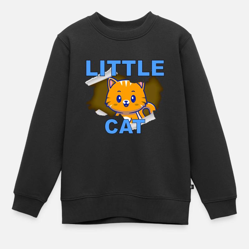 KÄTZCHEN - Kinder Premium Organic Sweatshirt - Schwarz