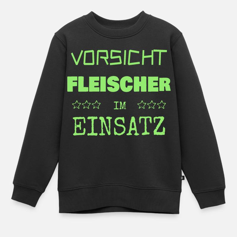 Berufung Fleischer - Kinder Premium Organic Sweatshirt - Schwarz
