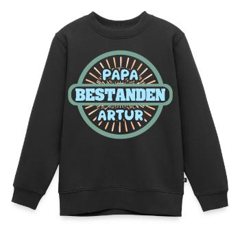 Vorname Artur - Kinder Premium Organic Sweatshirt - Schwarz - Vorne - AI Model Kid Female (0cm)