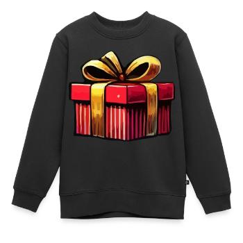 Geschenk - Kinder Premium Organic Sweatshirt - Schwarz - Vorne - AI Model Kid Female (0cm)