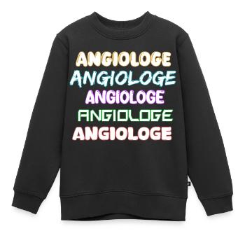 Angiologe als Job - Kinder Premium Organic Sweatshirt - Schwarz - Vorne - AI Model Kid Female (0cm)