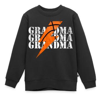 Basketball Grandma Grandma Grandma - Kinder Premium Organic Sweatshirt - Schwarz - Vorne - AI Model Kid Female (0cm)