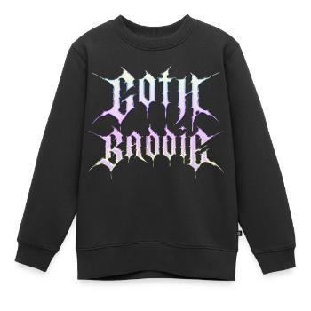 Méchant gothique ! Gothique Fille Gothique Esthétique - Sweat Premium enfant bio - noir - Devant - AI Model Kid Female (0cm)