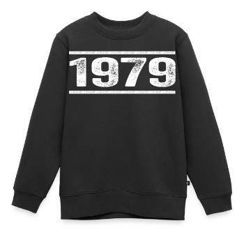 1979 Retro 1979 Geburtstag 1979 Vintage 1979 - Kinder Premium Organic Sweatshirt - Schwarz - Vorne - AI Model Kid Female (0cm)