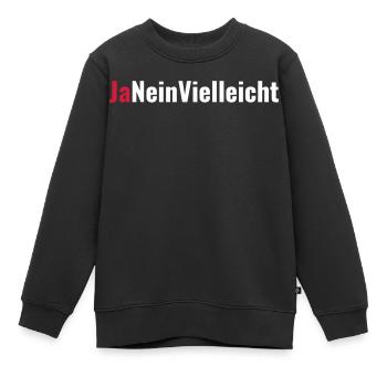 Antrag Verlobung Junggesellenabschied Geschenk - Kinder Premium Organic Sweatshirt - Schwarz - Vorne - AI Model Kid Female (0cm)
