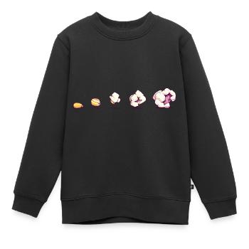 Popcorn Kino Filme - Kinder Premium Organic Sweatshirt - Schwarz - Vorne - AI Model Kid Female (0cm)