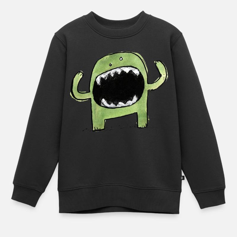Petit monstre - Sweat Premium enfant bio - noir