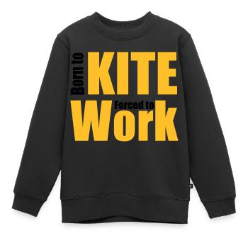 Drachenfliegen - Kinder Premium Organic Sweatshirt - Schwarz - Vorne - AI Model Kid Female (0cm)