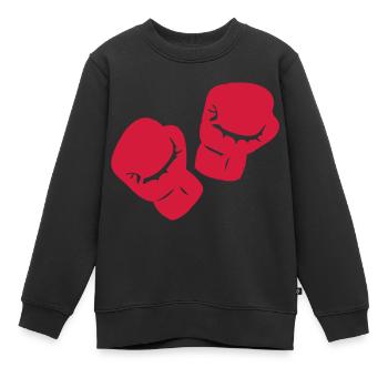 Boxen Boxhandschuh - Kinder Premium Organic Sweatshirt - Schwarz - Vorne - AI Model Kid Female (0cm)