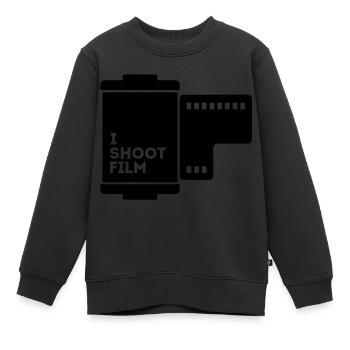 JE TIRE FILM FILM ROLE - Sweat Premium enfant bio - noir - Devant - AI Model Kid Female (0cm)