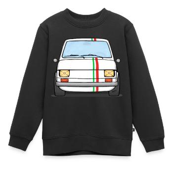 126 Classic Italy - Kinder Premium Organic Sweatshirt - Schwarz - Vorne - AI Model Kid Female (0cm)
