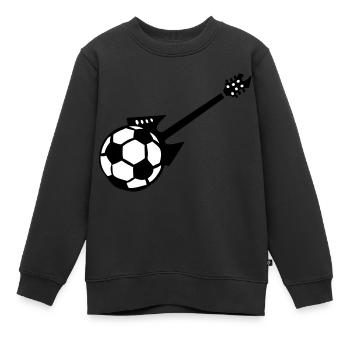 elektrische Fußballgitarre - Kinder Premium Organic Sweatshirt - Schwarz - Vorne - AI Model Kid Female (0cm)