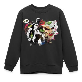 Batman Comic Composition Joker - Kids Premium Organic Sweatshirt - black - Front - AI Model Kid Female (0cm)