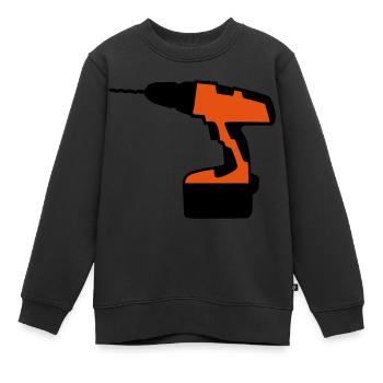 Tournevis rechargeable - Sweat Premium enfant bio - noir - Devant - AI Model Kid Female (0cm)