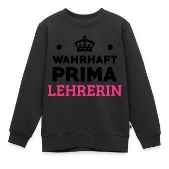 Lehrer / Professor / Schule / Lehrerin / Kind - Kinder Premium Organic Sweatshirt - Schwarz - Vorne - AI Model Kid Female (0cm)