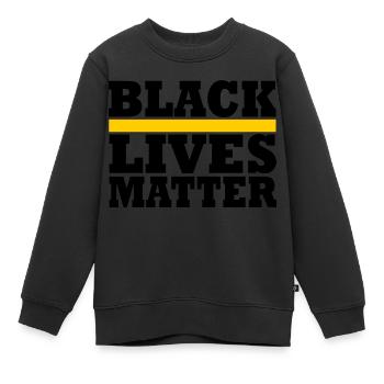 Black Lives Matter - Kinder Premium Organic Sweatshirt - Schwarz - Vorne - AI Model Kid Female (0cm)