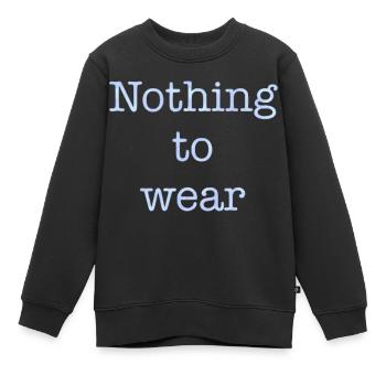 nothing to wear - Sweat Premium enfant bio - noir - Devant - AI Model Kid Female (0cm)