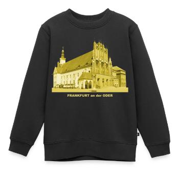 Frankfurt Oder Rathaus Brandenburg Gotik - Kinder Premium Organic Sweatshirt - Schwarz - Vorne - AI Model Kid Female (0cm)