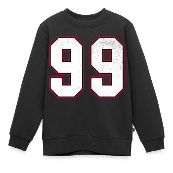 Numéro quatre-vingt-dix neuf - 99 Classic Vintage Sport - Sweat Premium enfant bio - noir - Devant - AI Model Kid Female (0cm)