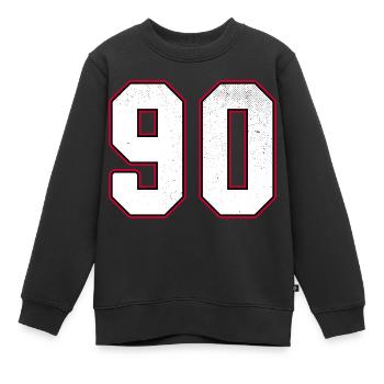 Numéro quatre-vingt-dix - 90 Classic Vintage Sport - Sweat Premium enfant bio - noir - Devant - AI Model Kid Female (0cm)