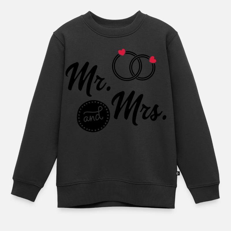 Mariage - Sweat Premium enfant bio - noir