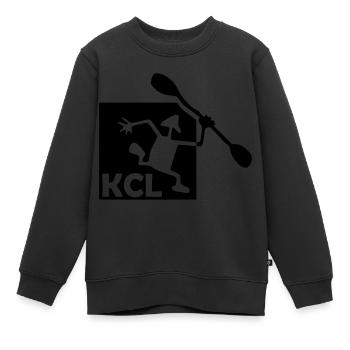 KCL Logo schwarz - Kinder Premium Organic Sweatshirt - Schwarz - Vorne - AI Model Kid Female (0cm)