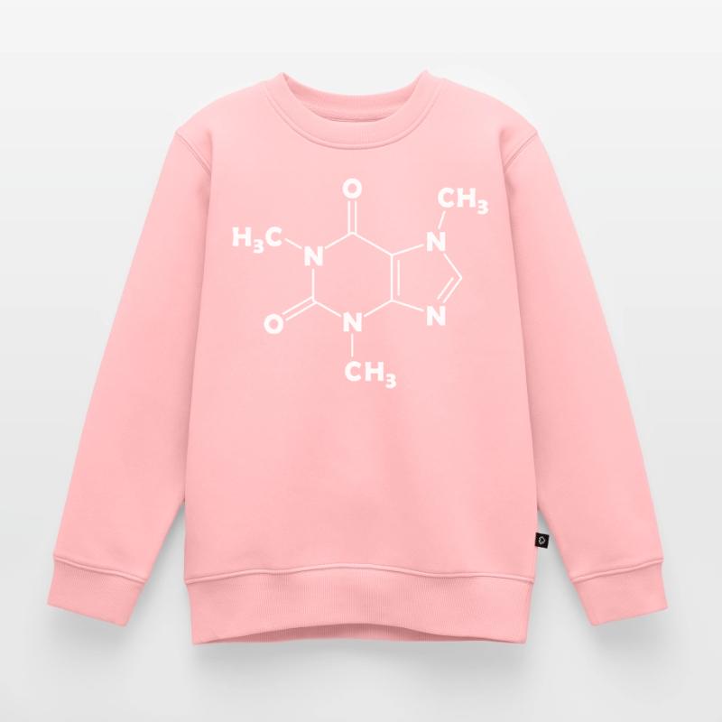 Caffeine Molecule Structural Formula Coffee Chemistry Kids Premium Organic Sweatshirt