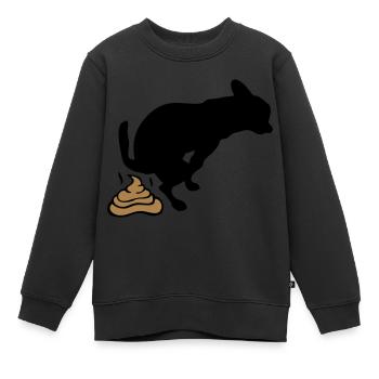Du dreckskerl - Kinder Premium Organic Sweatshirt - Schwarz - Vorne - AI Model Kid Female (0cm)