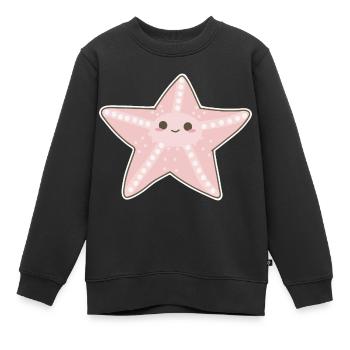 Seestern - Kinder Premium Organic Sweatshirt - Schwarz - Vorne - AI Model Kid Female (0cm)