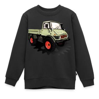 Unimog - Oldtimer - Offroad - Universal motor device - Kids Premium Organic Sweatshirt - black - Front - AI Model Kid Female (0cm)