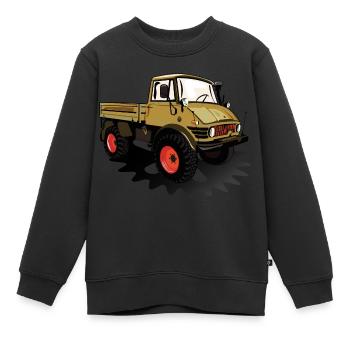 Unimog - Oldtimer - Offroad - Universal motor device - Kids Premium Organic Sweatshirt - black - Front - AI Model Kid Female (0cm)