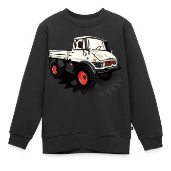 Unimog - Oldtimer - Offroad - Universal motor device - Kids Premium Organic Sweatshirt - black - Front - AI Model Kid Female (0cm)