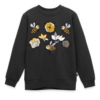 Insectes - Sweat Premium enfant bio - noir - Devant - AI Model Kid Female (0cm)