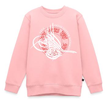 Fatih Sultan Mehmet - Kinder Premium Organic Sweatshirt - Rosa - Vorne - AI Model Kid Female (0cm)