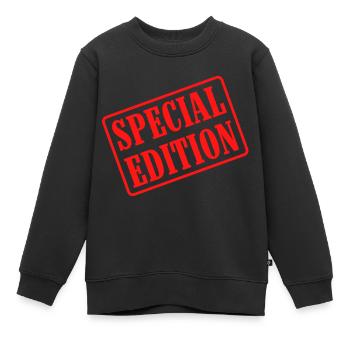 Édition spéciale - Sweat Premium enfant bio - noir - Devant - AI Model Kid Female (0cm)