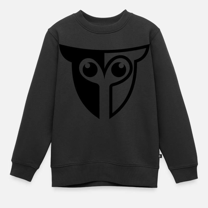 Owl owl - Kids Premium Organic Sweatshirt - black