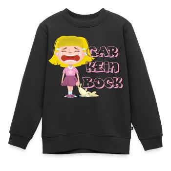 Pas de mèmes de buck du tout | Humour Disant amusant - Sweat Premium enfant bio - noir - Devant - AI Model Kid Female (0cm)