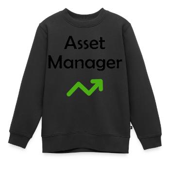 Gestionnaire d’actifs - Sweat Premium enfant bio - noir - Devant - AI Model Kid Female (0cm)