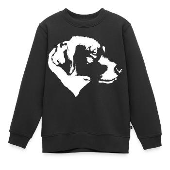 Einfarbiger Labrador Retriever im Profil - Kinder Premium Organic Sweatshirt - Schwarz - Vorne - AI Model Kid Female (0cm)