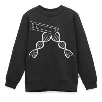 Schreiner Handwerker Hobel Schreinerei Tischler - Kinder Premium Organic Sweatshirt - Schwarz - Vorne - AI Model Kid Female (0cm)