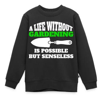 Jardinier Hobby Jardinier Cadeau Verger de jardin - Sweat Premium enfant bio - noir - Devant - AI Model Kid Female (0cm)