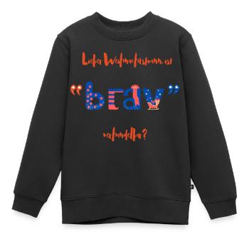 Design de Noël amusant pour tout le monde! - Sweat Premium enfant bio - noir - Devant - AI Model Kid Female (0cm)