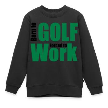 Golfe - Sweat Premium enfant bio - noir - Devant - AI Model Kid Female (0cm)